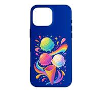 Glace colorée Motif Arc-en-Ciel été Dessert Cadeau Joie Coque pour iPhone 16 Pro Max