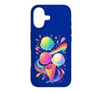 Glace colorée Motif Arc-en-Ciel été Dessert Cadeau Joie Coque pour iPhone 17