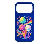 Glace colorée Motif Arc-en-Ciel été Dessert Cadeau Joie Coque pour iPhone 17 Pro Max