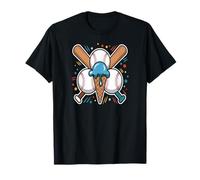 Glace Cône Gourmand Bâtons Jeu Été Dynamique T-Shirt