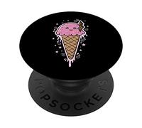 Glace dans Un Cornet de Glace avec bâton de Cannelle PopSockets PopGrip Adhésif