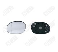 Glace De Rétroviseur Avec Support Côté Passager Electrique Avec Dégivrage - Peugeot 206 Cc 2.0 S16 À Part. 09/2000