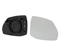 Glace de rétroviseur compatible Audi Q7 4M 01/15- chauffante convexe à droite