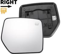 Glace De Rétroviseur Latéral Droit De Remplacement Avec Plaque De Support Chauffante En Verre Blanc Pour Jeep Compass Patriot 2007-2017