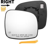 Glace De Rétroviseur Latéral Droit De Remplacement Avec Plaque De Support Chauffante En Verre Blanc pour Chrysler Town & Country, Pour Dodge Grand Caravan Et pour Ram C/V