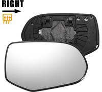 Glace De Rétroviseur Latéral Droit De Remplacement Avec Plaque De Support Chauffante, Verre Blanc Pour Honda Odyssey 2006-2008