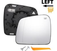 Glace De Rétroviseur Latéral Gauche De Remplacement Avec Plaque De Support Chauffante En Verre Blanc Pour Dodge Durango 2014-2019 Pour Jeep Grand Cherokee