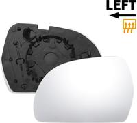Glace De Rétroviseur Latéral Gauche De Remplacement Avec Plaque De Support Chauffante En Verre Blanc pour Audi Q3 2011-2018