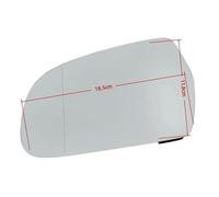 Glace De Rétroviseur Pour A4L 2013-2016 Rétroviseurs Latéraux Lentille Aile De Porte Rétroviseur Verre Chauffant 8T0857535E 4F0857535AF(Right side1PCS)