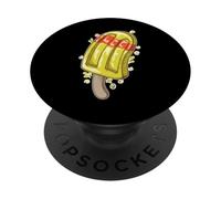 Glace d'eau Jaune sur bâton PopSockets PopGrip Adhésif