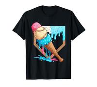 Glace Drip Baseball Boys Game Day Home Assiette Goutte à Goutte T-Shirt