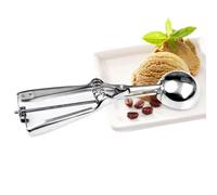 Glace en acier inoxydable de 6 cm avec gâchette et poignée ergonomique, idéale pour les boules de glace, la purée, les biscuits, les gâteaux, les pâtes, le melon, durable et facile à nettoyer