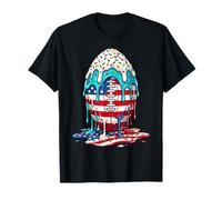 Glace Glacée Motif Drapeau américain T-Shirt