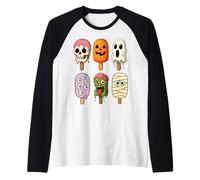 Glace Monstre d'halloween Amusante pour garçons et Filles Manche Raglan