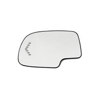 glace rétroviseur Compatible avec Suburban 1500 2500 2003 2004 2005 2006 Plaque lumineuse de clignotant chauffante en verre de rétroviseur d'aile de porte(1pc Left)