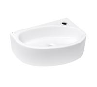 Glacera - Lave-mains d'angle 42 x 29,5 cm blanc pour WC, robinet à droite Glacera Bigio (BG4229)