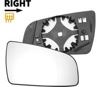 Glaces De Rétroviseur Latéral Droit De Remplacement Avec Plaque De Support En Verre Asphérique Chauffant Blanc Pour Opel Pour Vauxhall Zafira B 2005-2008