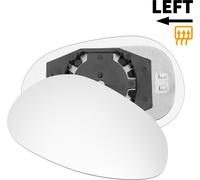Glaces De Rétroviseur Latéral Gauche De Remplacement Avec Plaque De Support Convexe Chauffante En Verre Blanc Pour Fiat 500 500C 2007-2023