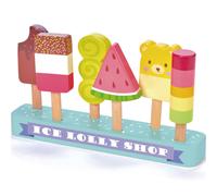 Glaces factices bois sucette glacée rouge, vert, jaune TU