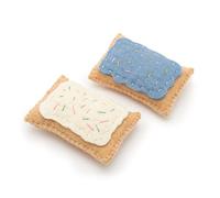 Glaciart One Lot de 2 jouets en laine pour chat avec herbe à chat | Jouet mignon pour chat pour l'interaction et le soulagement de l'ennui, encourage les chats à faire de l'exercice et à jouer |