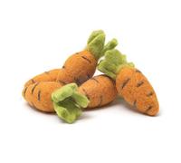 Glaciart One Lot de 5 carottes en feutre - Guirlandes, artisanat, décoration, mobile pour bébé pour projets artistiques, décoration de Pâques - 100 % laine de Nouvelle-Zélande, feutrée au Népal, prête à l'emploi pour les huiles essentielles