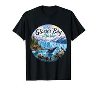 Glacier Bay, Alaska, Alaska, macareux, Ours Gris, loutres de mer T-Shirt Graphique avec Valeur