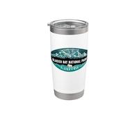 Glacier Bay National Park Alaska Randonnée Camping Souvenirs Gobelet isotherme en acier inoxydable double paroi