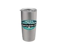 Glacier Bay National Park Alaska Randonnée Camping Souvenirs Gobelet isotherme en acier inoxydable double paroi