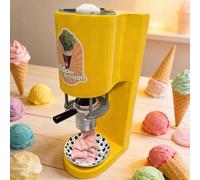 Glacier commercial, machine de crème glacée de spaghetti en acier inoxydable avec 4 moules, presse de crème glacée de pâtes en forme de nouilles amusantes pour l'entreprise de dessert