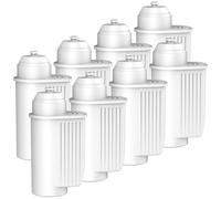 GLACIER FRESH Lot de 8 filtres à eau pour machine à café Siemens EQ série EQ6 EQ9 EQ700, remplacement du filtre à eau Brita Intenza TZ70033 TCZ7003, réglage de la dureté de l'eau, certification IAPMO
