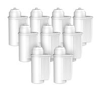 GLACIER FRESH Lot de 9 filtres à eau pour machine à café Siemens EQ série EQ6 EQ9 EQ700, remplacement du filtre à eau Brita Intenza TZ70033, Bosch TCZ7003, réglage de la dureté de l'eau, certification