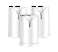 GLACIER FRESH pack de 3x filtres à eau ON TAP V (600 L) - compatible avec Brita On Tap Pro V-MF, réduit le chlore, les PFAS, les microplastiques et les métaux lourds, et améliore le goût de l’eau