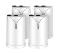 GLACIER FRESH pack de 4x filtres à eau ON TAP V (600 L) - compatible avec Brita On Tap Pro V-MF, réduit le chlore, les PFAS, les microplastiques et les métaux lourds, et améliore le goût de l’eau