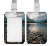Glacier National Park Porte-badge avec cordon amovible, étanche pour bureau, lieu de travail