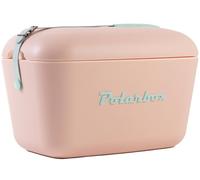 Glacière 12L Rose Pop - logo et sangle bleu - POLARBOX