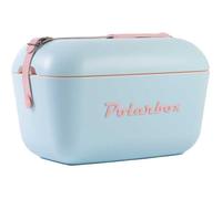 Glacière Polarbox 20L Design rétro Sac isotherme camping vintage - Couleur : Celeste/Asa Rosa