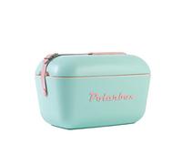 Glacière 20L Vert Pop - logo et sangle roses - POLARBOX