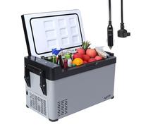 Glacière à compresseur 38 l pour voiture, 12 V, 240 V, portable avec poignée, contrôle de la température -22 ℃ à 20 ℃, mini réfrigérateur pour voiture, camion, bateau, camping-car, festival de musique