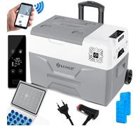 KESSER® 30 litres Glacière à compresseur électrique Glacière de congélation, avec Commande APP Raccordement USB, Réfrigérateur jusqu'à -20° pour Voiture, Camion, Bateau, Camping-Car