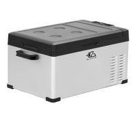 Glacière à compression - EZA - 25L - Refroidir/congeler - Prise allume-cigare - 12V / 24V / 220V - Gris