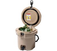 Glacière à eau - Distributeur de boissons portable haute capacité avec drain et poignée, isolation double couche pour le camping, la pêche et les pique-niques en plein air