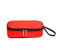 Glacière à insuline portable de voyage pour diabétique - Étanche - Isolation thermique - Sans gel - Pour stylos Epi, fournitures de diabète réfrigérées - Kit de transport de transport, Rouge, 21.5