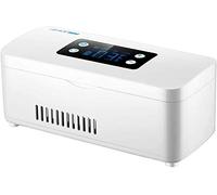 Glacière à insuline pour réfrigérateur avec chargeur pour voyage, organisateur pour diabétique, stylos, seringues, médicaments, support portable, étui rigide, protection à l'insuline, sac de