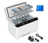 Glacière à insuline Réfrigérateur Portable Refroidisseur d'insuline Boîte réfrigérée Boîtes froides de voyage Réfrigérateur à température constante Affichage LED Double couche 3 batteries