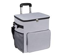 Glacière à roulettes à parois souples | Chariot de transport avec poignée - 35 litres - Densité isolée - Sac de voyage pour extérieur, camping