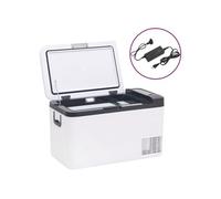 Vidaxl Glacière Avec Poignée Et Adaptateur Noir Et Blanc 18 L Pp Et Pe