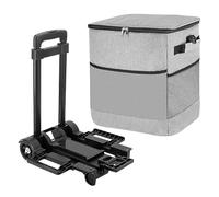 Glacière avec poignée et poignée - Sac isotherme pour fuites - Carton étanche - Récipient à déjeuner réutilisable pour terrasses, camping, pêche, en plein air, fête de rue