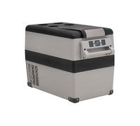 vidaXL Glacière avec poignée noir et gris 35 L PP et PE, glacière électrique, réfrigérateur à compresseur, glacière de camping