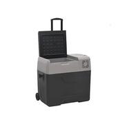 Vidaxl Glacière Avec Roue Et Adaptateur Noir Et Gris 50l Polypropylène