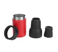 Glacière Bouteille Bière Double Paroi Inox, Isolant Sous Vide, Compatible 300-400ml, Ouvre - Bouteille Intégré, Fond Antidérapant - Refroidissement Longue Durée, Portable, Idéa (Rouge)